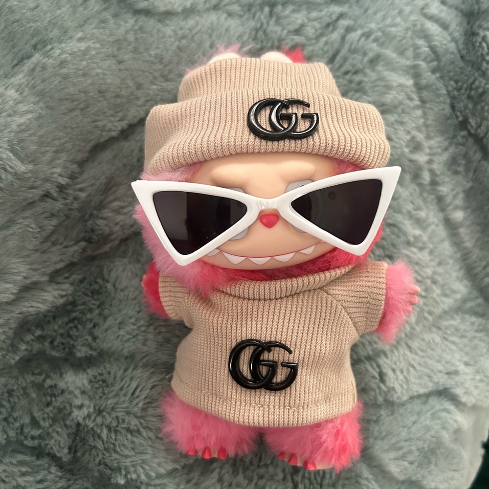 Labubu Stylish Beanie, Top and Sunglass Set